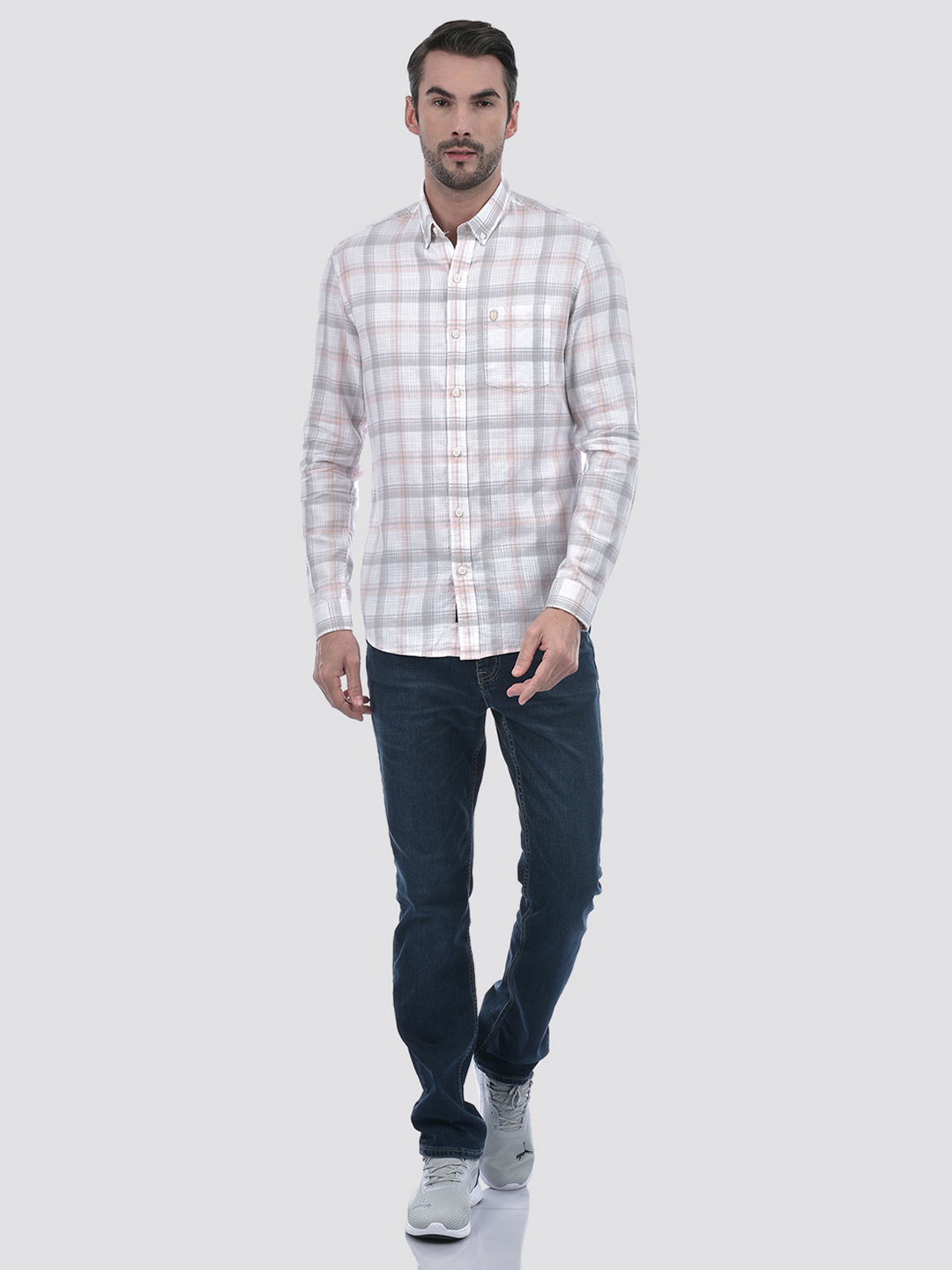Numero Uno Men Classic Checkered Shirt